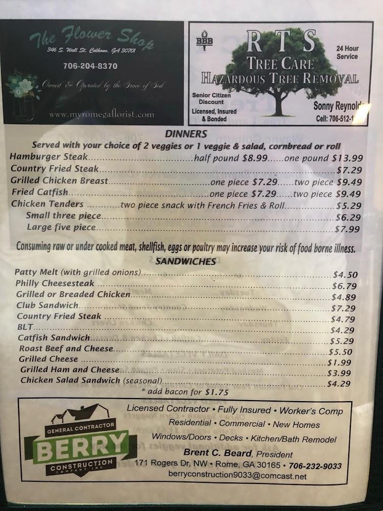 The Diner Dolls (The Diner) Menu image 3